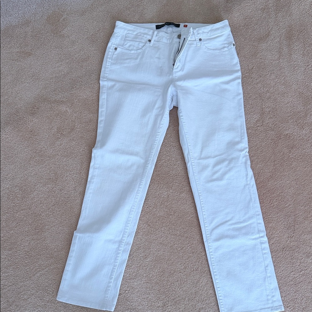 Christopher Blue White Women's Straight-Leg Jeans